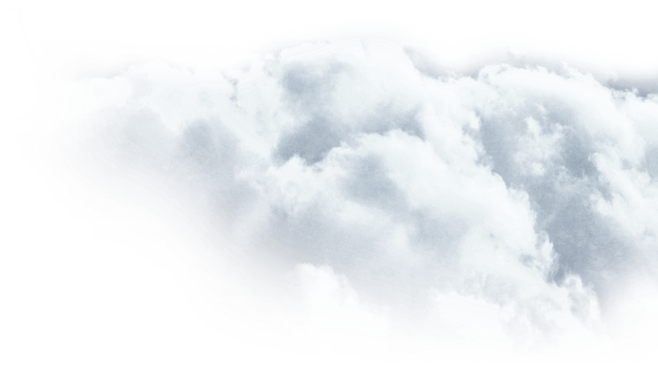 Clouds on the right